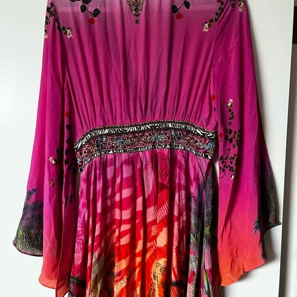 Camilla “Untamed Runaway” Pink Jungle Tiger Maxi Dress - Picture 8 of 10